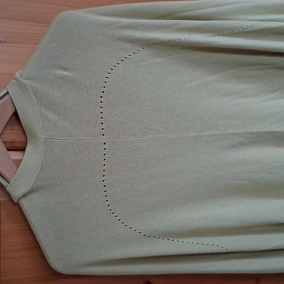 Lululemon Hatha Light Green Silk Blend Open Front Wrap Cape - Picture 6 of 8
